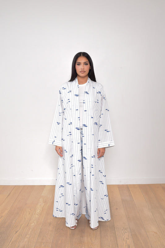 Kibaya Marina rayures bleues